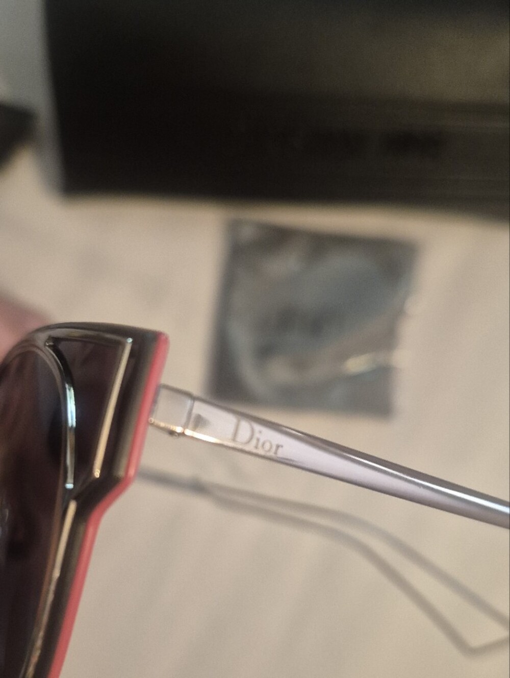 Dior Pink Cat-Eye Sunglasse Authentic NEW - Picture 7 of 12